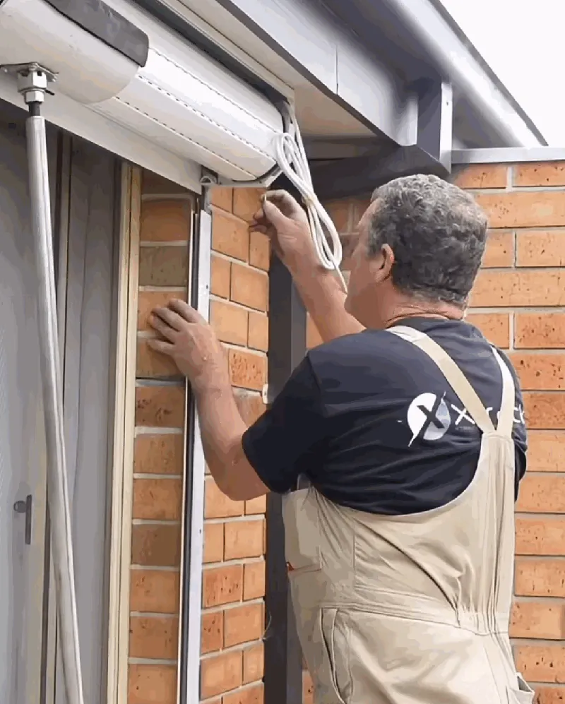 Completed roller shutters